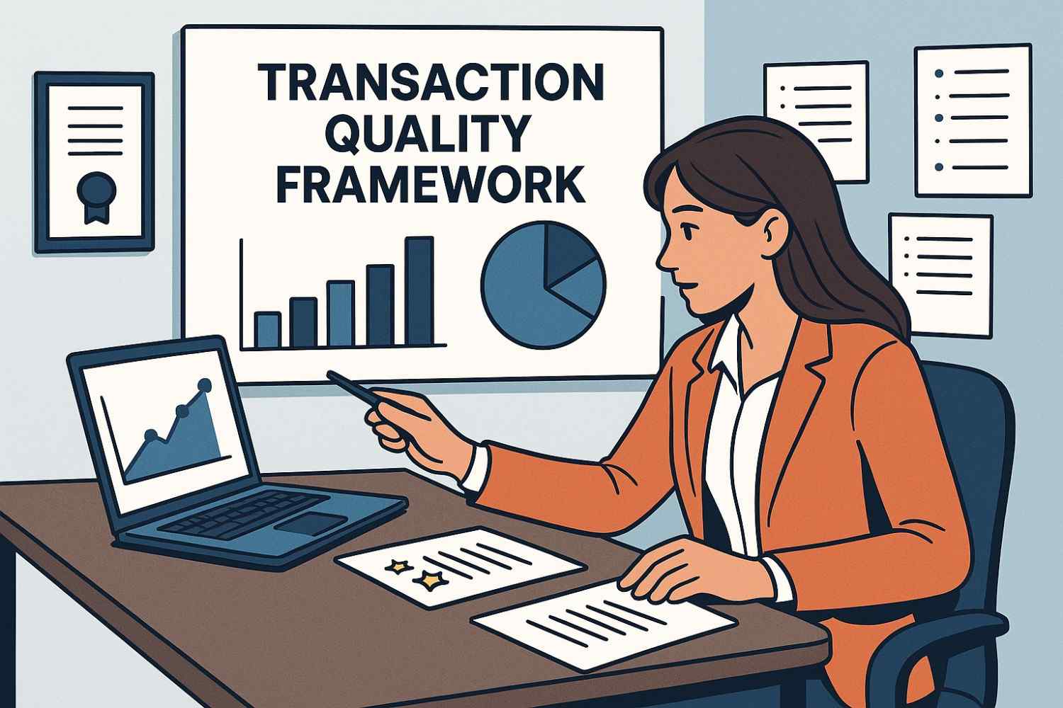 A QA doing audits and creating a quality framework